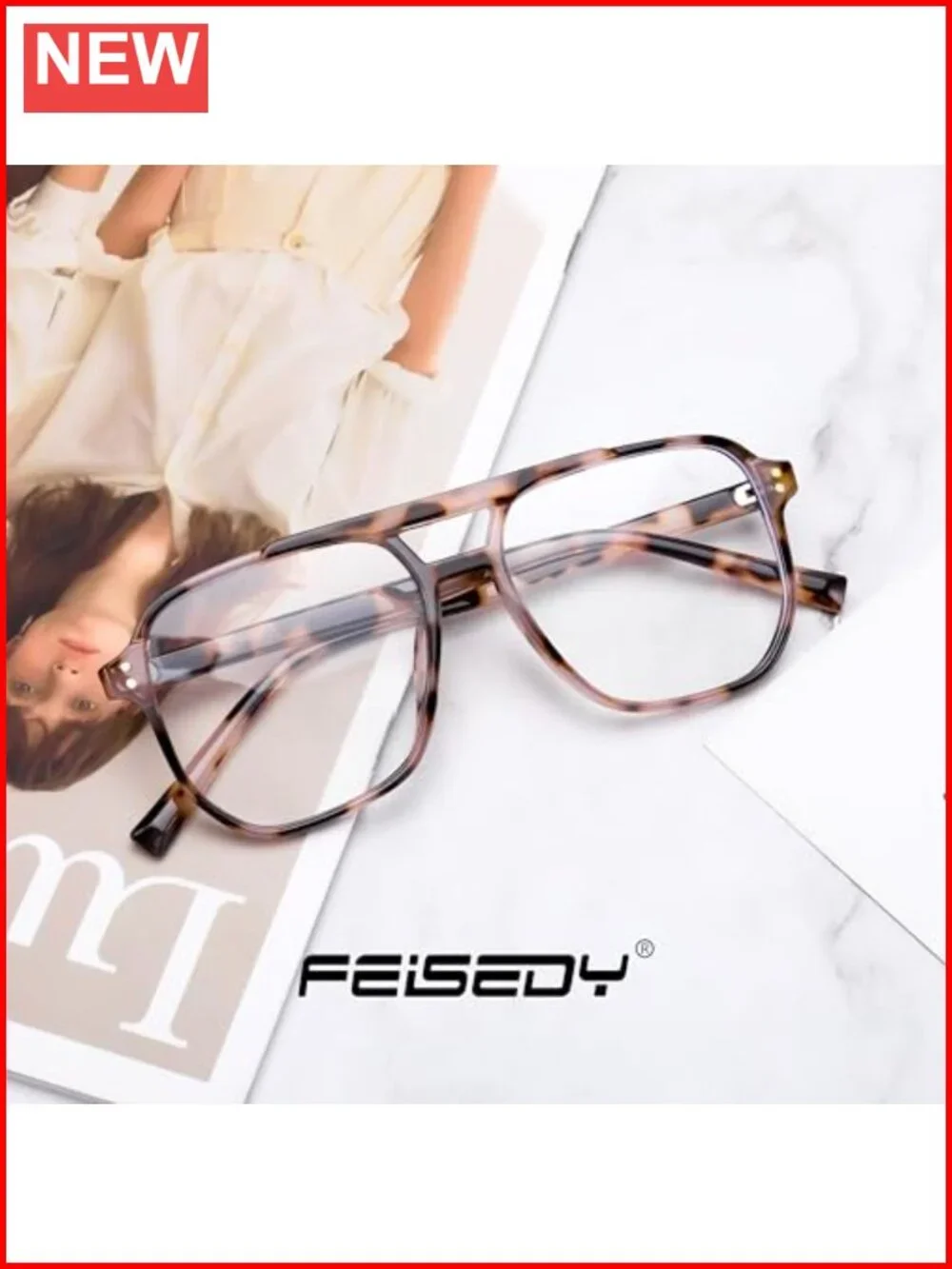 Blue Light Blocking Glasses for Women Men Oversized Pilot Lightweight